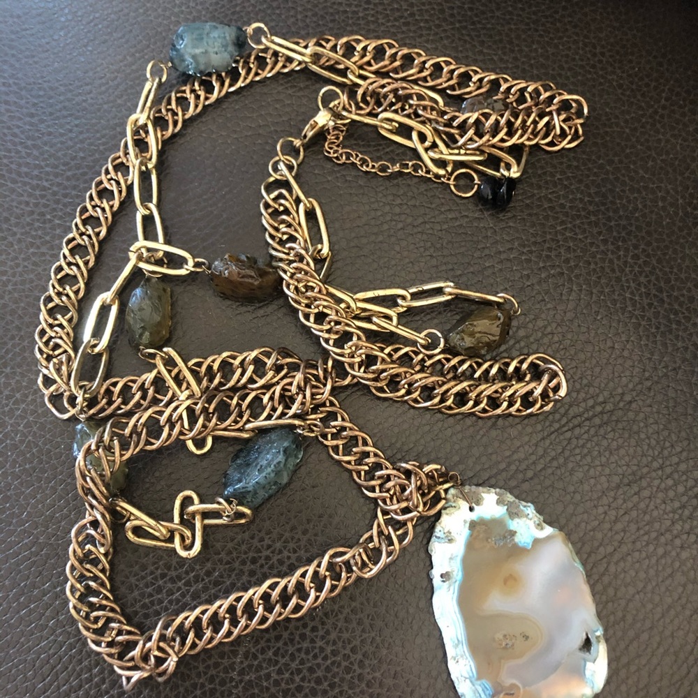 Soft Surroundings Stunning Stone Pendent